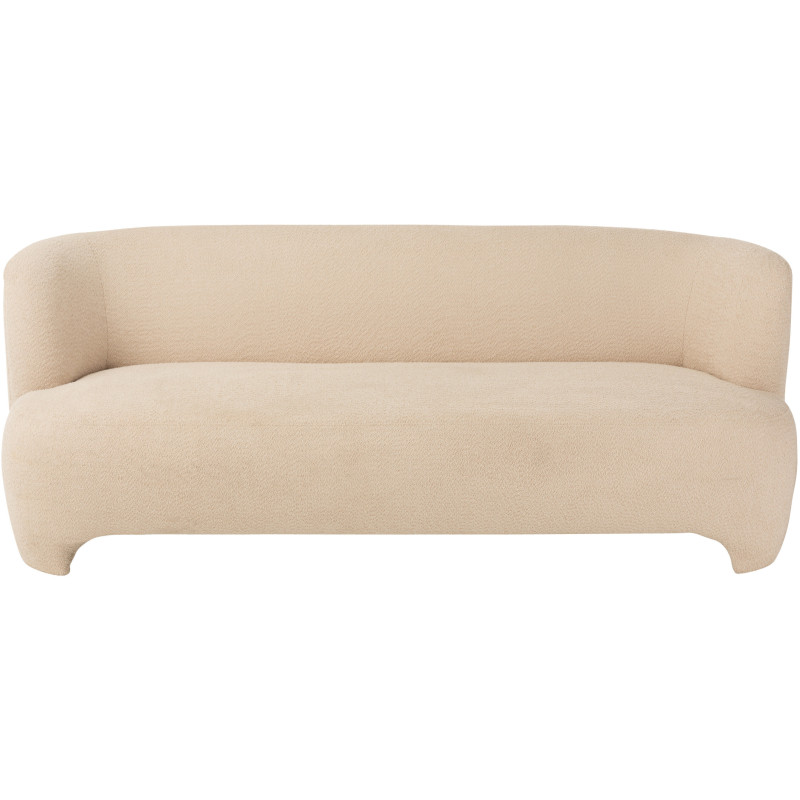 Canapé 2 places Plush en Bouclette Blanc Bois - 3