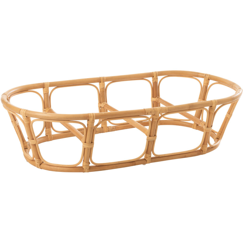 Canapé Papasan 2 places Roni en Rotin Naturel Tissu Blanc - 9