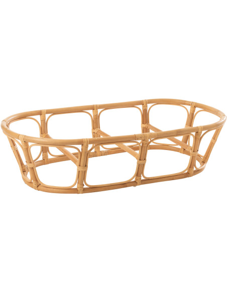 Canapé Papasan 2 places Roni en Rotin Naturel Tissu Blanc - 9