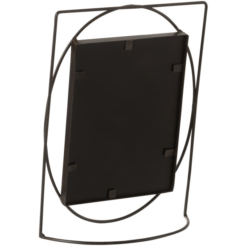 Cadre photo Rectangulaire Designo en Métal Noir pour photo 13x18 - 3