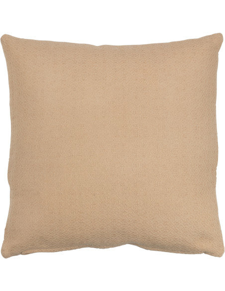 Coussin Carré Trivose 45x45 en Polyester Beige Motif cercles Avec franges - 2