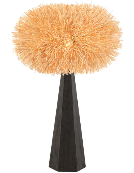 Pied de lampe à poser Octogonal Kate 70 cm en Bois Noir - 3