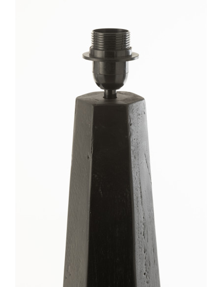 Pied de lampe à poser Octogonal Kate 70 cm en Bois Noir - 4