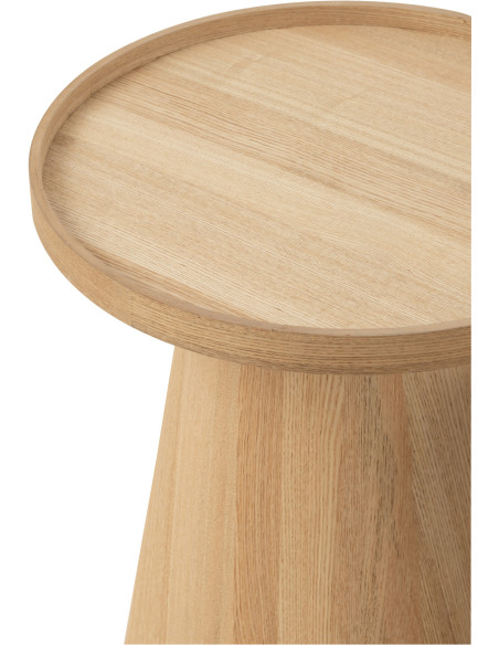 Table basse Gigogne Ronde en Bois Naturel Alba J-Line - 4