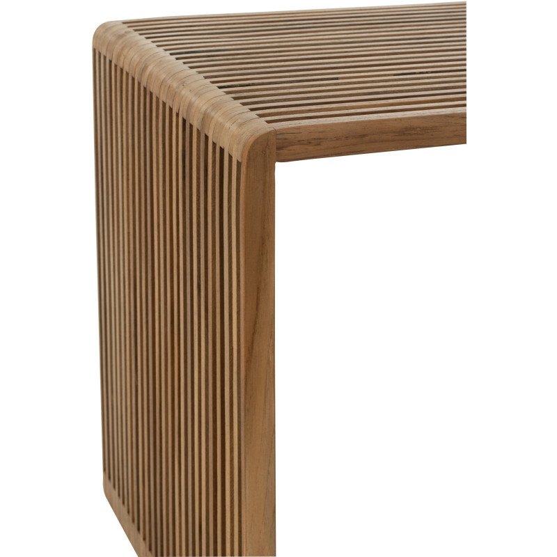 Table basse Gigogne Carrée en Bois de teck recyclé Naturel Octave - 6