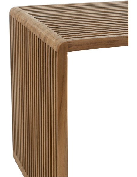 Table basse Gigogne Carrée en Bois de teck recyclé Naturel Octave - 6