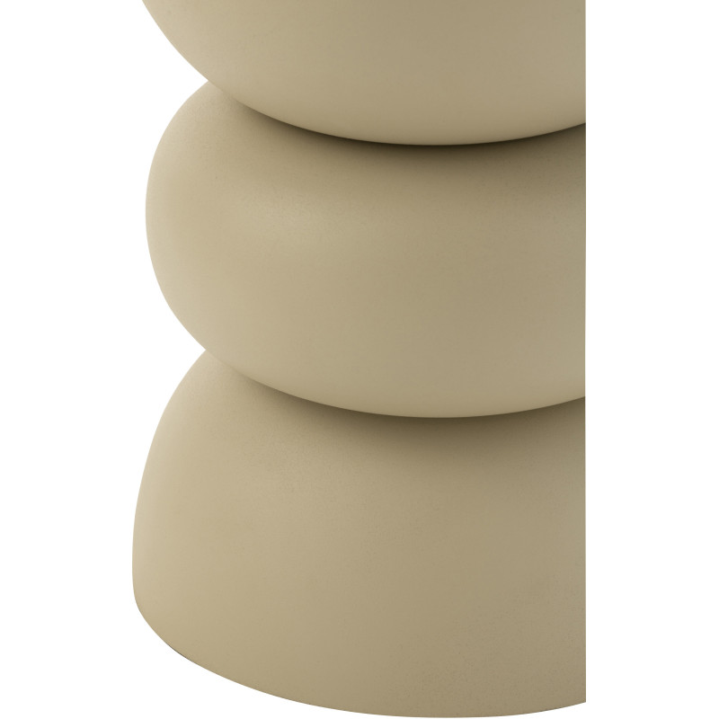 Table d'appoint Ronde en Métal Ivoire Lise - 2