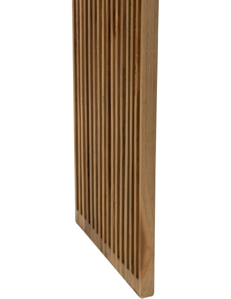 Console Gigogne Rectangulaire 1 étagère en Bois de teck recyclé Naturel Octave J-Line - 4