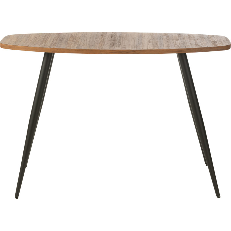 Console Ovale en Bois de teck recyclé Naturel Côme - 3