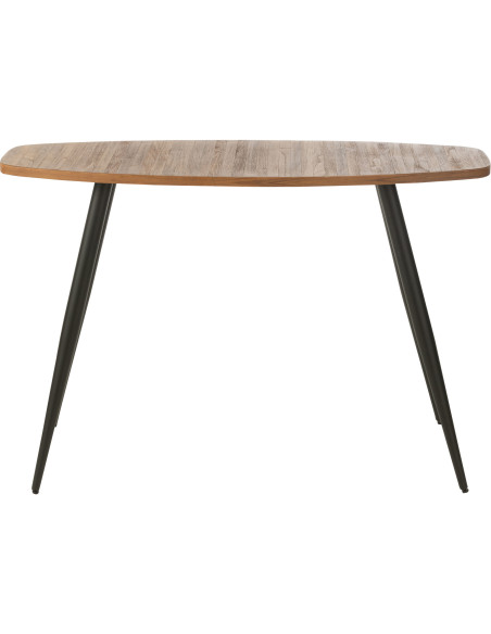 Console Ovale en Bois de teck recyclé Naturel Côme - 3