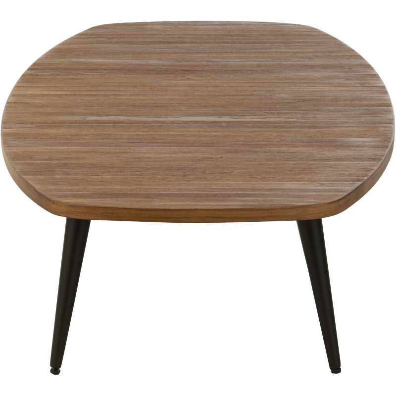 Table basse Rectangulaire en Bois de teck recyclé Naturel Côme - 4