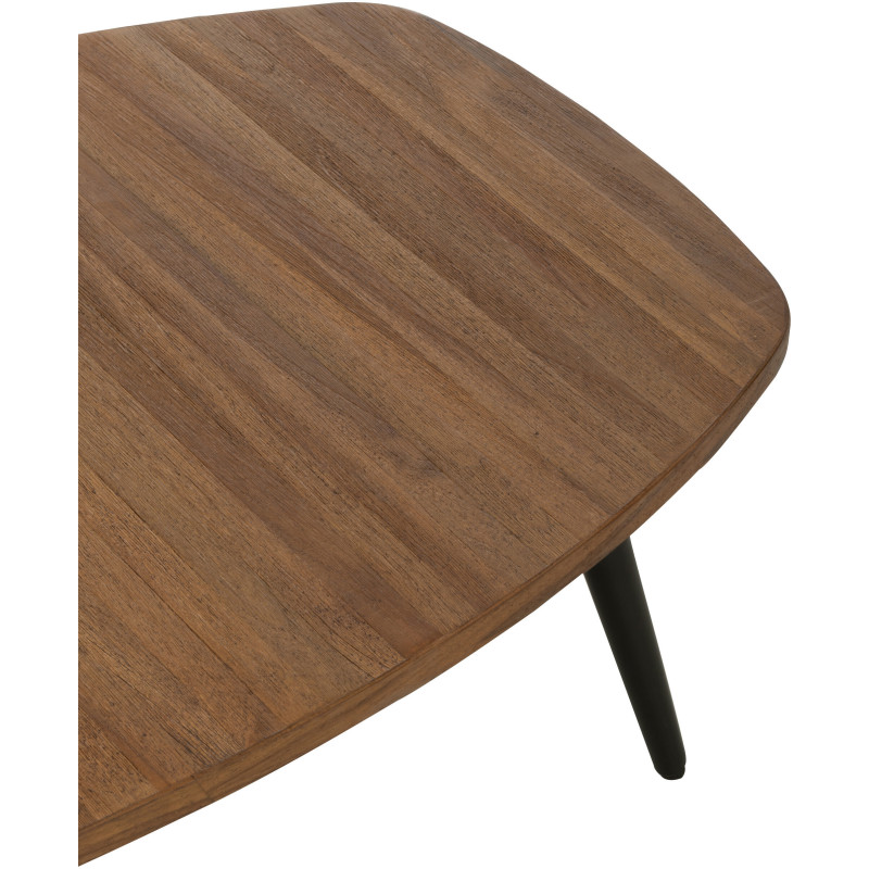 Table basse Rectangulaire en Bois de teck recyclé Naturel Côme - 6