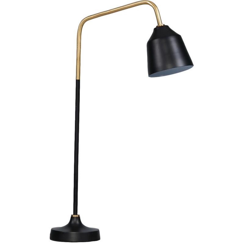 Grande Lampe à poser moderne Hauteur 68 cm en Métal Noir Doré Bianca - 1