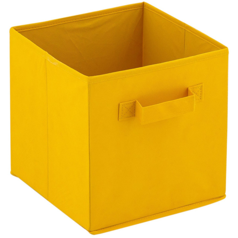 Boîtes de rangement pliantes carrées en Polypropylène Jaune Vynlen (Lot de 6) - 2