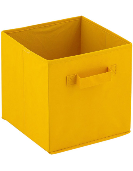Boîtes de rangement pliantes carrées en Polypropylène Jaune Vynlen (Lot de 6) - 2