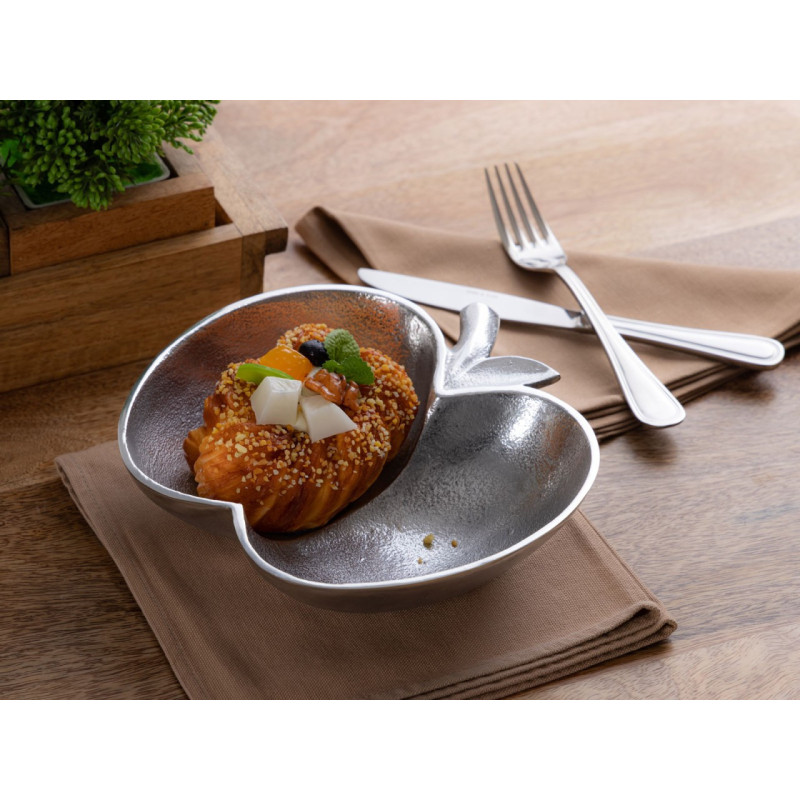 Vide poche original Pomme en Métal Argenté Vynora - 5