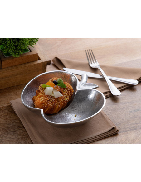 Vide poche original Pomme en Métal Argenté Vynora - 5