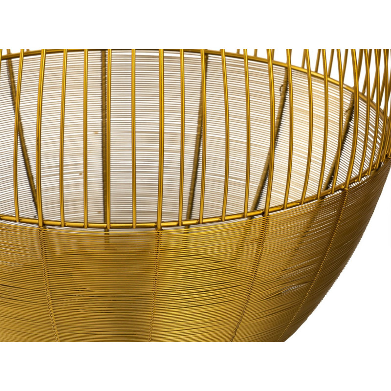 Table basse moderne Plateau amovible Ronde en Métal Doré Blanc Gris Xylen (Lot de 2) - 4