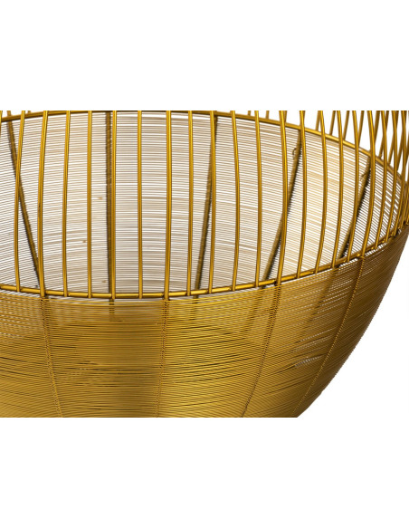 Table basse moderne Plateau amovible Ronde en Métal Doré Blanc Gris Xylen (Lot de 2) - 4