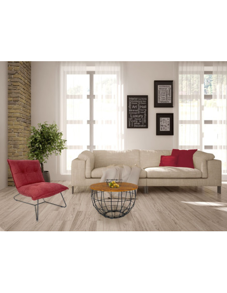 Table basse moderne Ronde en Bois de manguier massif Marron Métal Noir Melyra - 8