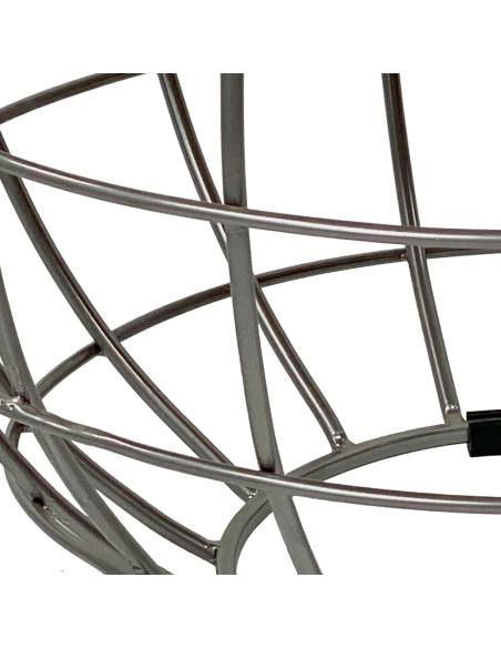 Table basse moderne Ronde en Bois de manguier massif Marron blanchi Métal Gris Melyra - 6