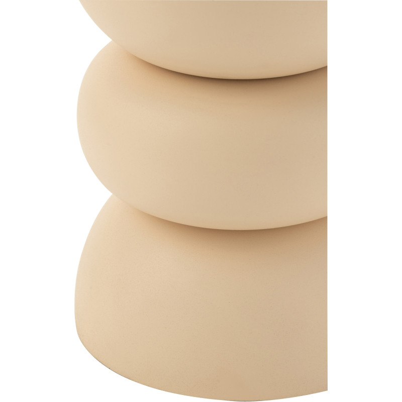 Table d'appoint Ronde en Métal Beige Lise - 2