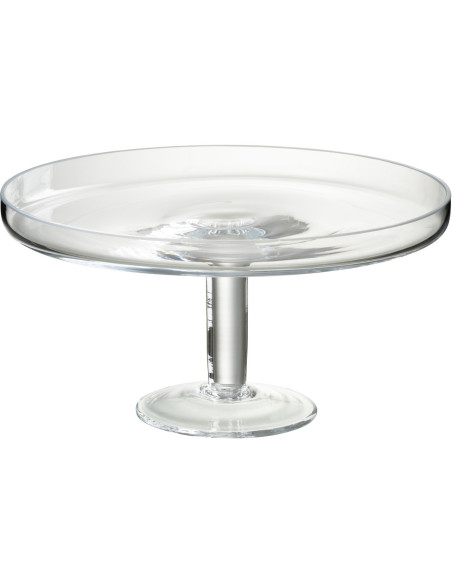 Présentoir pour gâteau Rond sur pied Stellan en Verre Transparent - 1