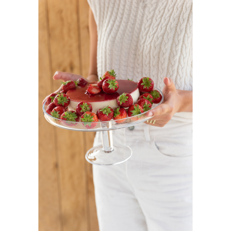 Présentoir pour gâteau Rond sur pied Stellan en Verre Transparent - 2