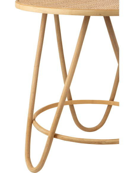 Table d'appoint Ronde en Rotin Naturel Bahia - 2