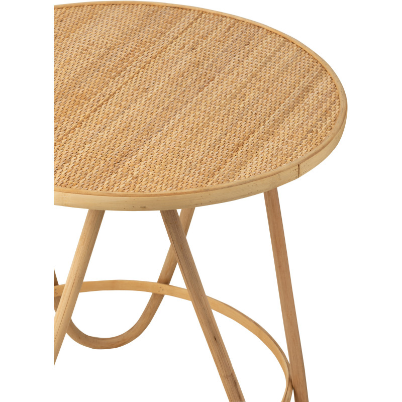 Table d'appoint Ronde en Rotin Naturel Bahia - 3