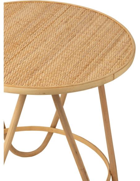 Table d'appoint Ronde en Rotin Naturel Bahia - 3