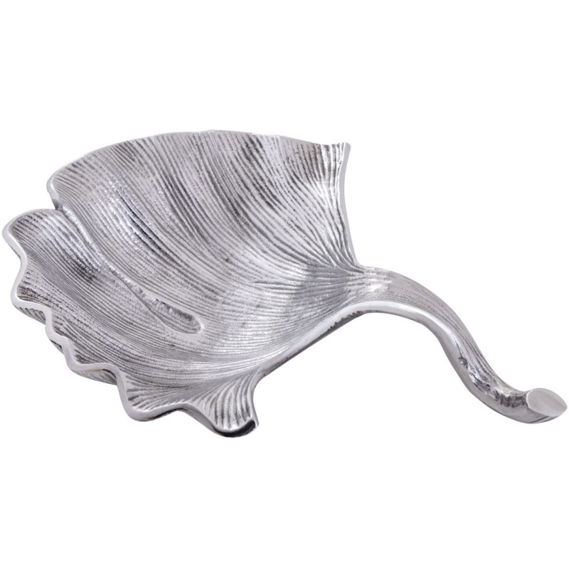 Vide poche vintage Ginkgo en Métal Argenté Faylen - 3