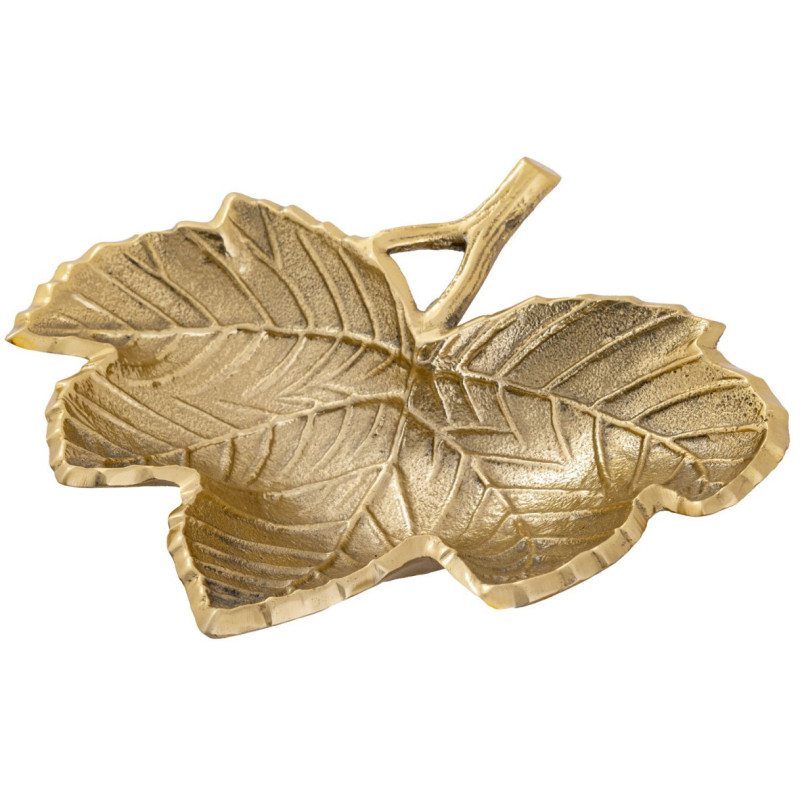 Vide poche original Feuille en Métal Doré Nyrial - 4