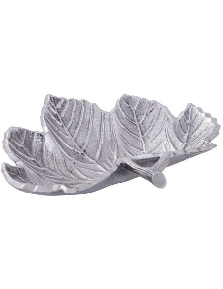 Vide poche original Feuille en Métal Argenté Nyrial - 5