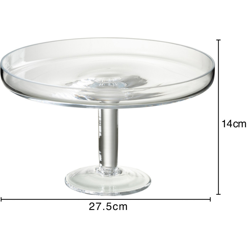 Présentoir pour gâteau Rond sur pied Stellan en Verre Transparent - 3