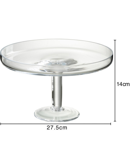 Présentoir pour gâteau Rond sur pied Stellan en Verre Transparent - 3