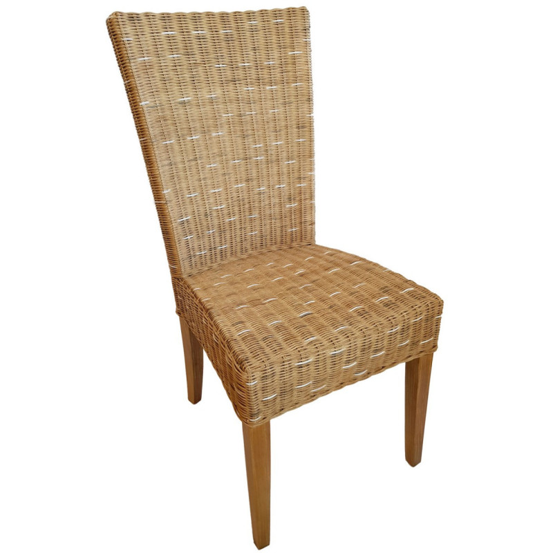 Chaise en Rotin Naturel Bois de pin massif Cardine - 8