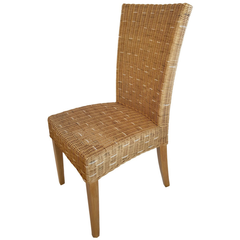 Chaise en Rotin Naturel Bois de pin massif Cardine - 10