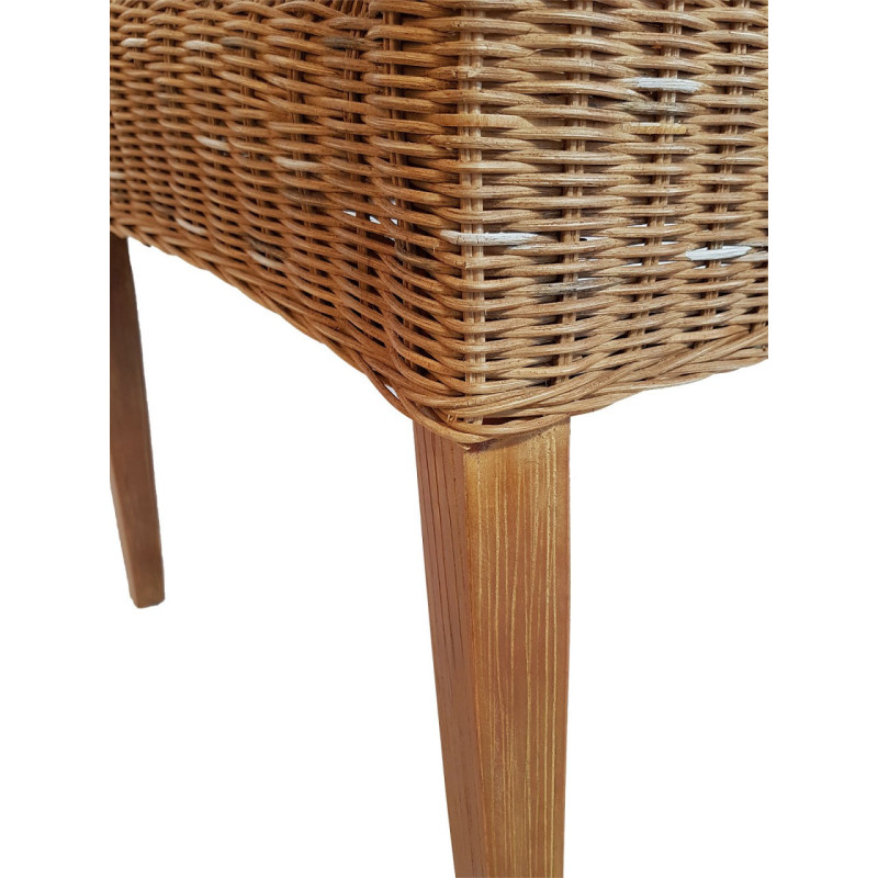 Chaise en Rotin Naturel Bois de pin massif Cardine - 14