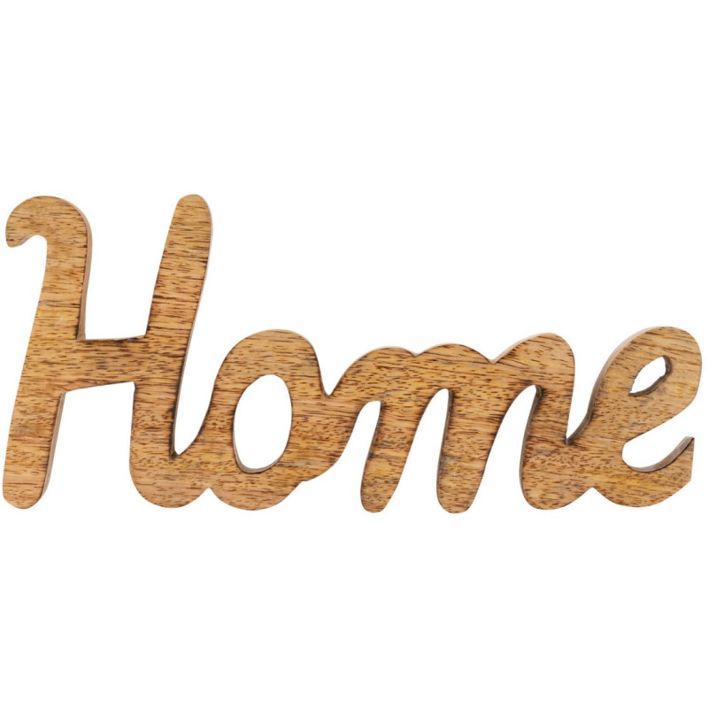 Sculpture déco Home 28 cm en Bois de manguier massif Naturel Selmar - 1