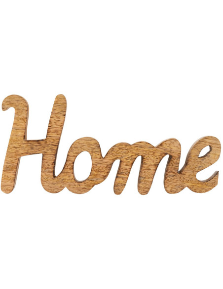 Sculpture déco Home 28 cm en Bois de manguier massif Naturel Selmar - 1