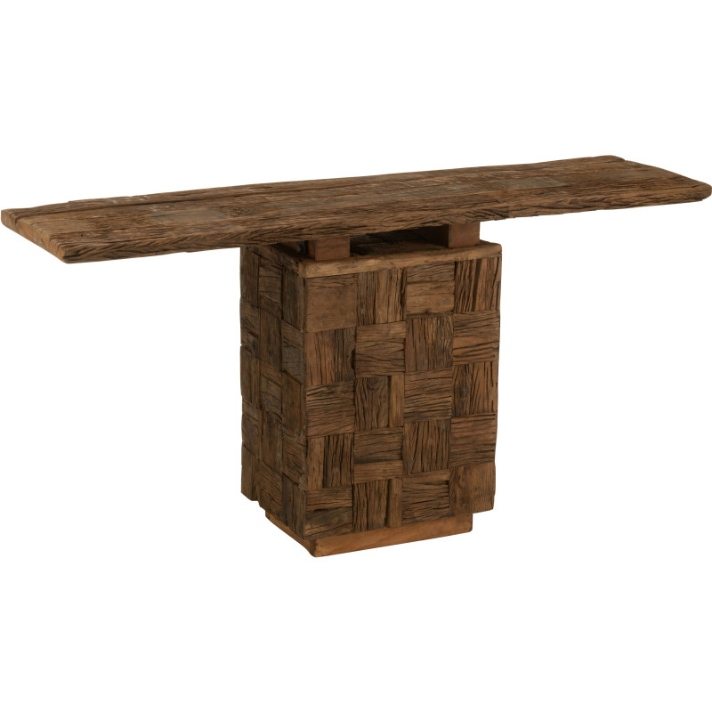Console Rectangulaire en Bois Naturel Woody - 1