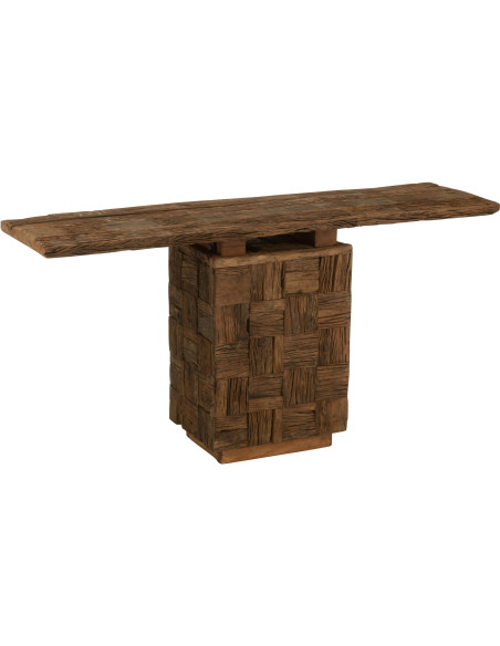Console Rectangulaire en Bois Naturel Woody - 1