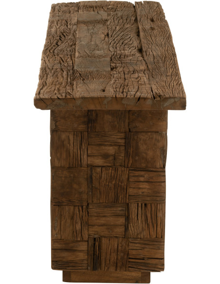 Console Rectangulaire en Bois Naturel Woody - 3