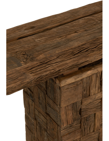 Console Rectangulaire en Bois Naturel Woody - 5