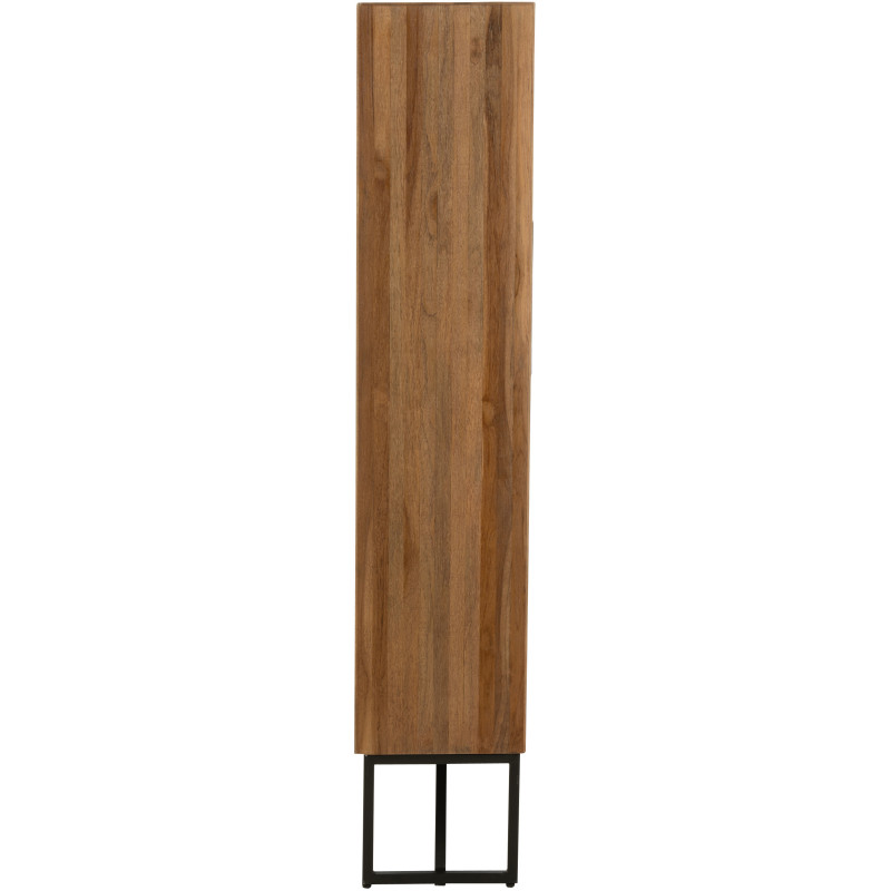 Étagère 12 niches 5 tiroirs en Bois de teck recyclé Naturel Octave - 4