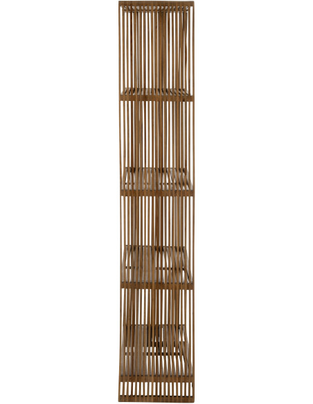 Étagère 5 niveaux en Bois de teck recyclé Naturel Octave - 3