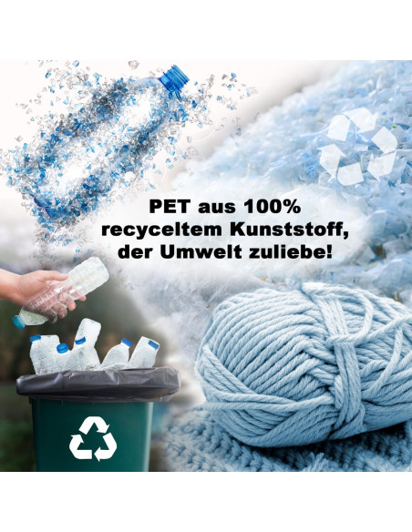 Pouf original Tricot Rond en Plastique recyclé Rouge Dalmar - 8