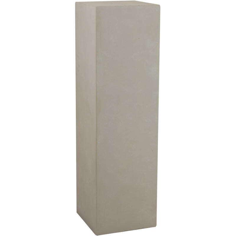 Sellette haute Carrée Hauteur 120 cm en Magnésium Fibre de verre Beige Lara - 1