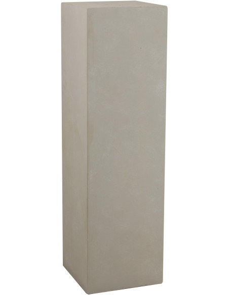 Sellette haute Carrée Hauteur 120 cm en Magnésium Fibre de verre Beige Lara - 1
